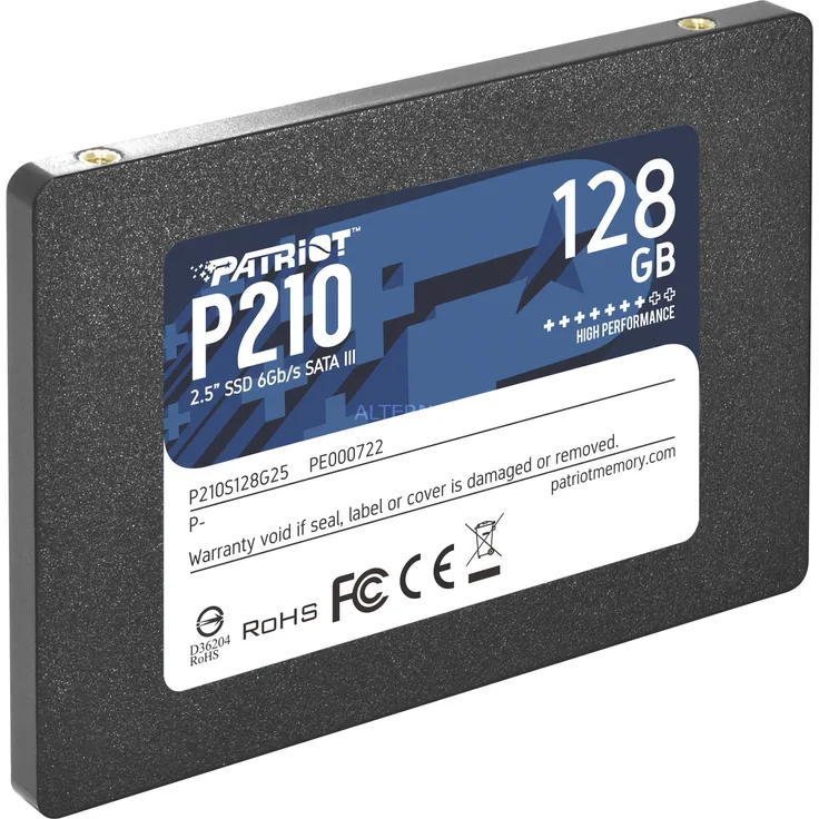 Patriot P210 - Solid-State-Disk - 128 GB - intern - 2.5 Zoll (6.4 cm) - SATA 6Gb/s (P210S128G25)