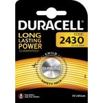 Duracell Specialty 2430 Lithium-Knopfzelle 3 V, 1er-Packung (CR2430 -DL2430) entwickelt für die Verwendung in Schlüsselanhängern, Waagen, Wearables und medizinischen Geräten