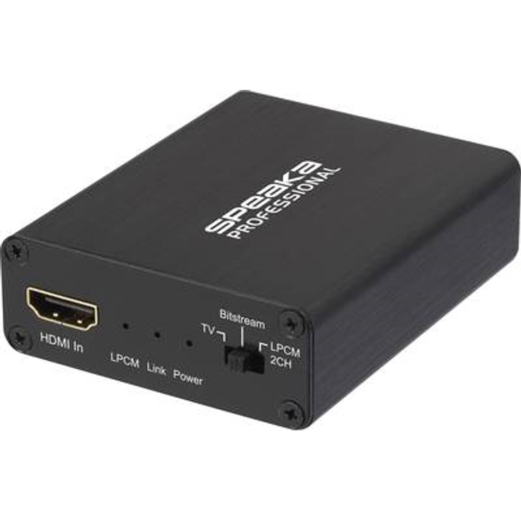SpeaKa Professional Audio Extraktor SP-AE-H/TC-04v2 [HDMI - HDMI, Toslink, Klinke, Cinch] 3840 x 2160 Pixel (SP-6710864)