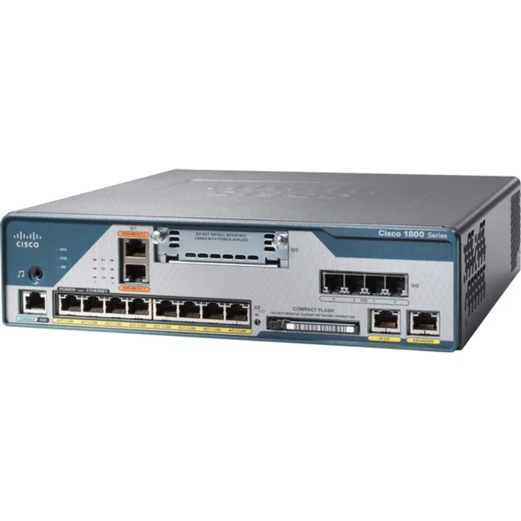 Cisco C1861E-SRST-F-K9 Unified Communication Manager (HWIC-Slot, 8x PoE)