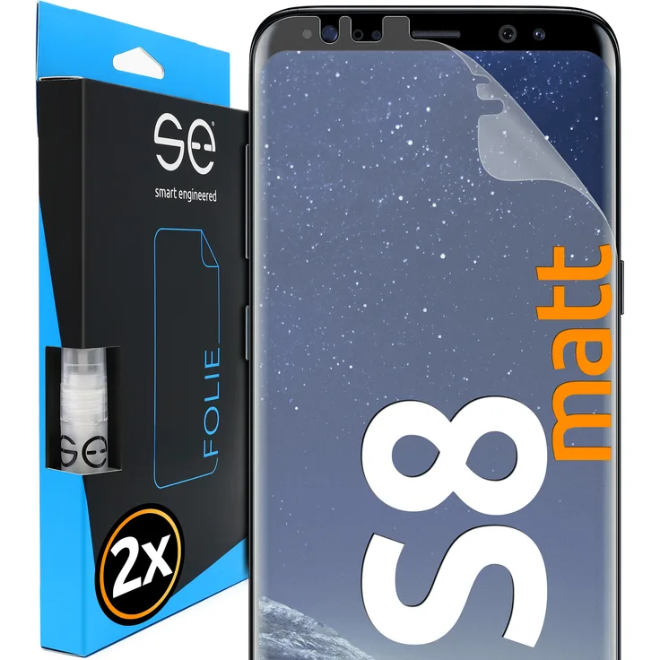 smart engineered Matte Schutzfolie, geeignet für Samsung Galaxy S8, Displayschutzfolie, matt