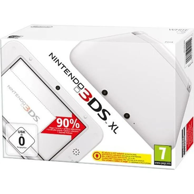 Nintendo 3DS XL Weiß 256MB & 4GB Speicherkarte