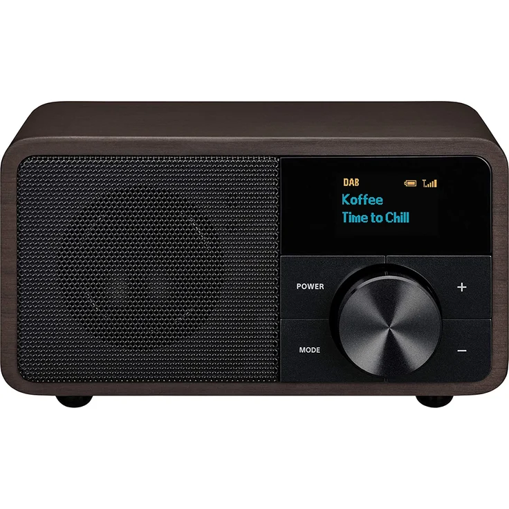 Sangean Genuine Mini DDR-7 DAB+ Tischradio AUX, Bluetooth, UKW Dunkelbraun (A500421) – Bild 1