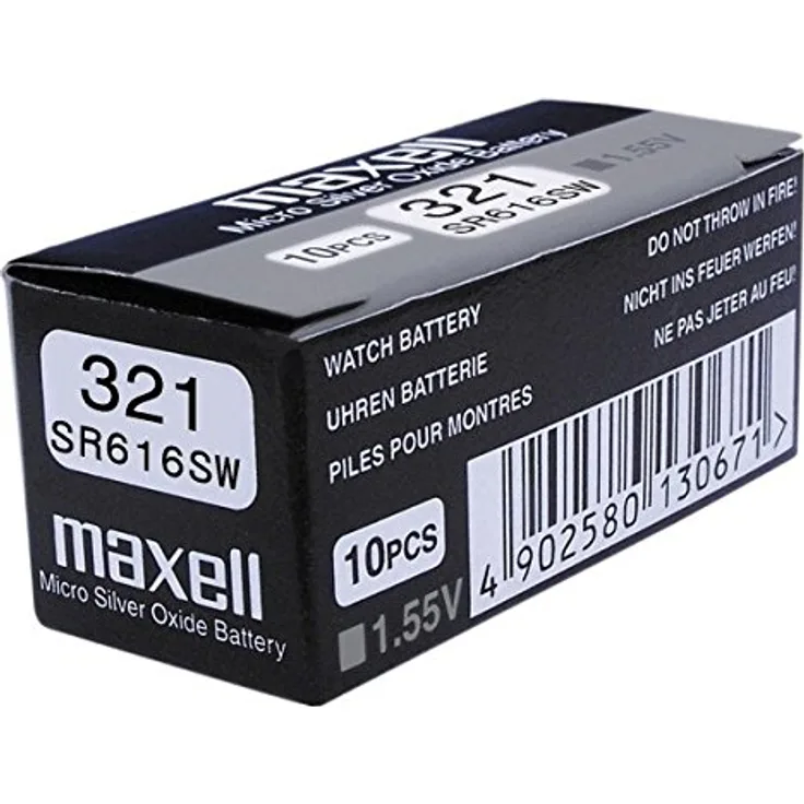 Maxell 321 SR616SW Batterieknopf, 1,55 V