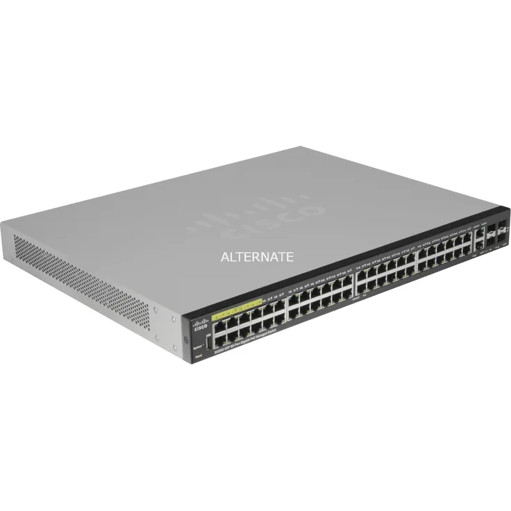 Cisco SG350-52P Gigabit-PoE-Managed Switch mit 52 Ports (SG350-52P-K9-EU)