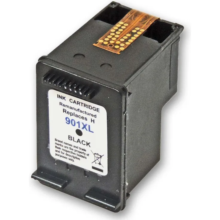 Wiederbefüllt HP 901XL, CC654AE BK Schwarz Black Druckerpatrone für 700 Seiten von Gigao