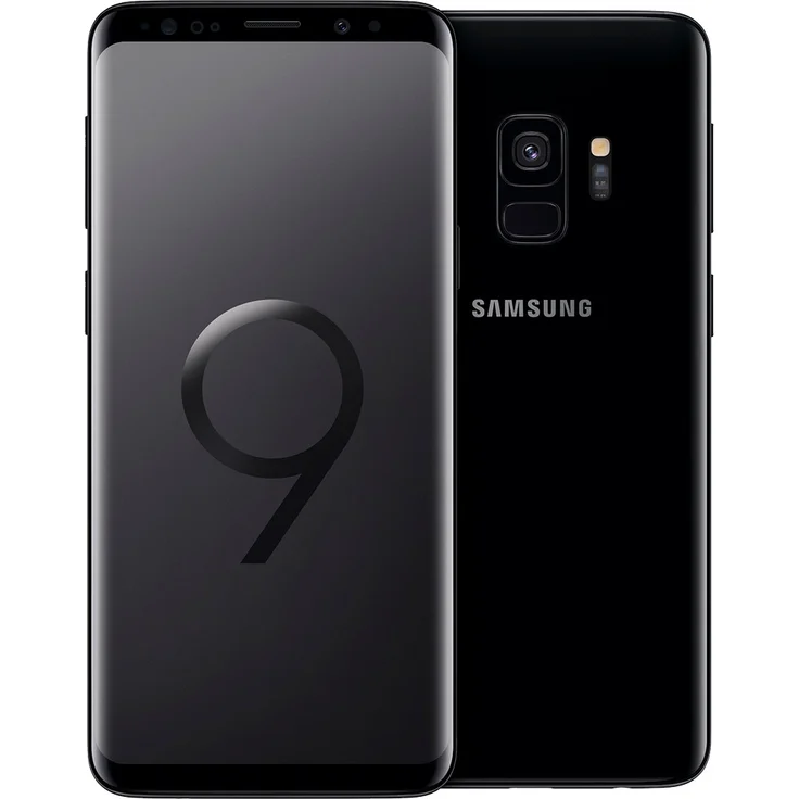 Samsung Galaxy S9 Smartphone 14,73cm Pixel (5,8 Zoll) Super AMOLED-Display, 64GB interner Speicher, 4GB RAM, Dual-SIM, Android, Midnight Black – Bild 1