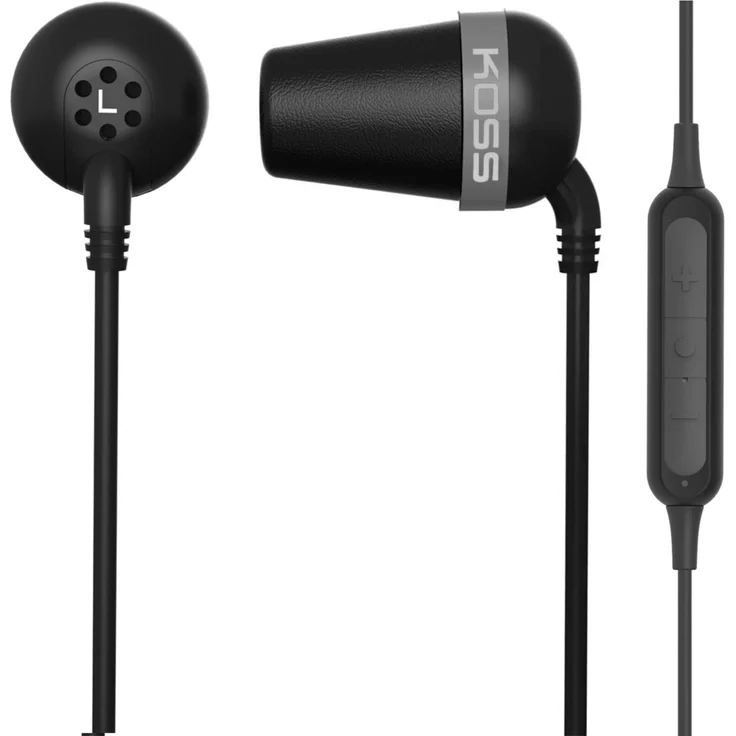 Koss The Plug Wireless BT In-Ear-Kopfhörer mit Bluetooth, Mikrofon, Fernbedienung, schwarz – Bild 2