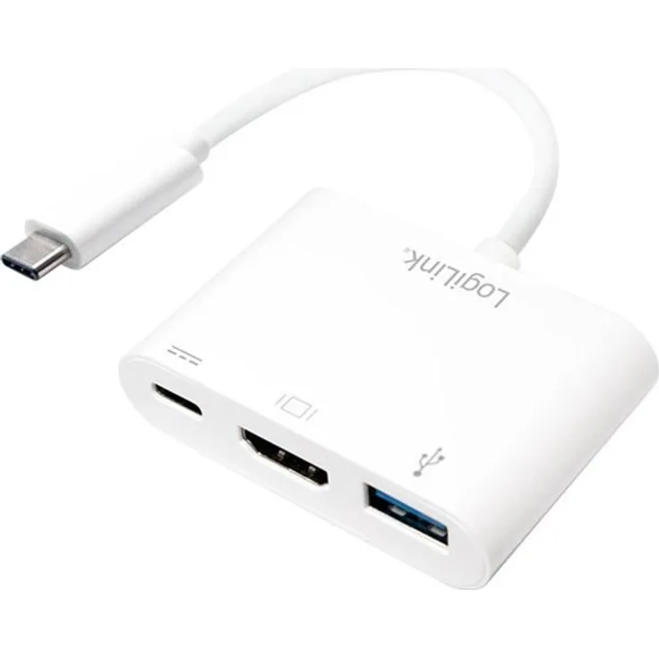 LogiLink UA0258 USB-C auf HDMI Multiport Adapter weiß