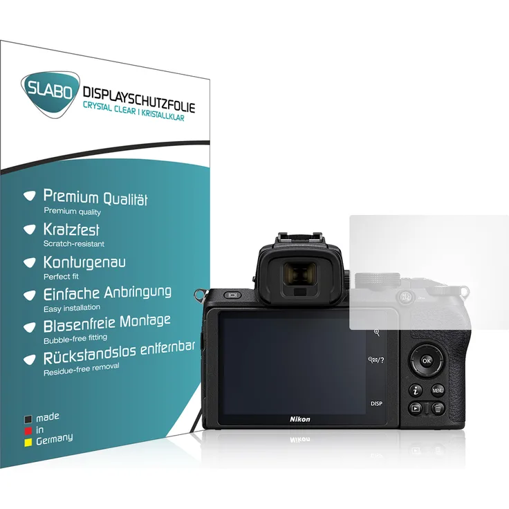 4x Slabo Displayschutzfolie für Nikon Z 50 KLAR ''Crystal Clear'' Displayfolie Schutzfolie Folie