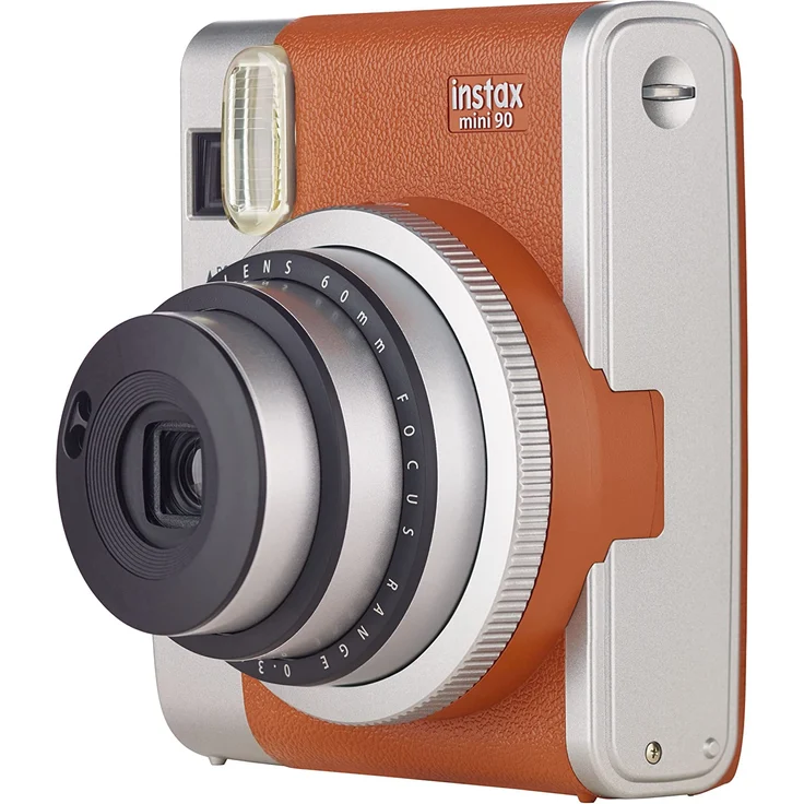 Fujifilm Instax Mini 90 Neo Classic Kamera, Sofortbildkamera, Braun – Bild 3