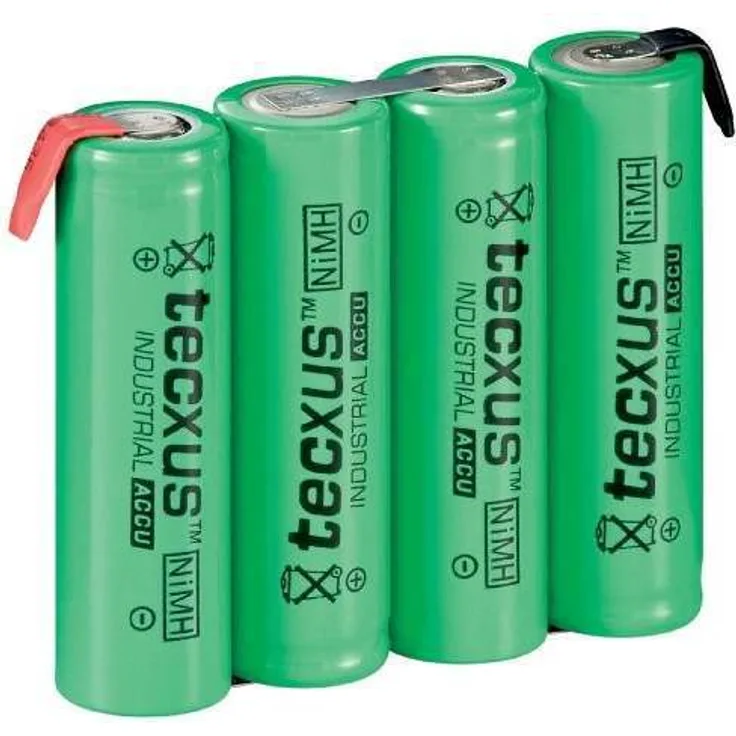 Akkupack aus 4x AA Mignon Akkus (4,8V , 2100mAh) mit Lötfahne