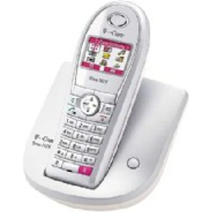 T-Com Sinus 712 Komfort schnurloses Telefon aquablau-Silber