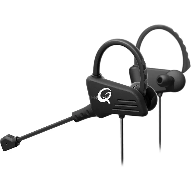 QPAD QH-5 Esports Gaming Earbuds, In Ear Headset, Earphones, Ohrhörer, Kopfhörer für PC, Laptop, Playstation 4 PS4, Xbox One, Nintendo Switch, Mobile Geräte, 10mm Stereo Sound, 3.5mm Stecker, Schwarz