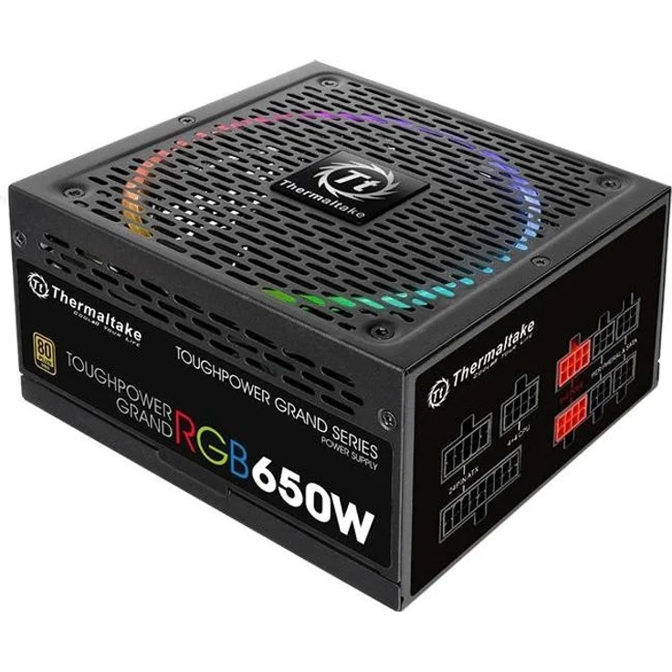 Thermaltake Toughpower Grand RGB 650W ATX Schwarz (PS-TPG-0650FPCGEU-R) – Bild 1