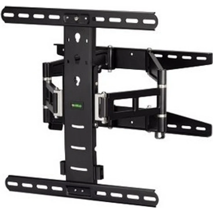 Hama TV-Wandhalterung Ultraslim (neigbar, schwenkbar, vollbeweglich für Fernseher von 32 - 55 Zoll (81 cm bis 142 cm Diagonale), inkl. Fischer Dübel, VESA bis 400x400, max. 35 kg) schwarz – Bild 1