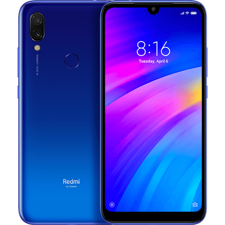 Xiaomi Redmi 7 Smartphone 15,9cm Pixel (6,26 Zoll) IPS-Display, 32GB interner Speicher, 3GB RAM, Dual-SIM, Android, Comet Blue – Bild 1