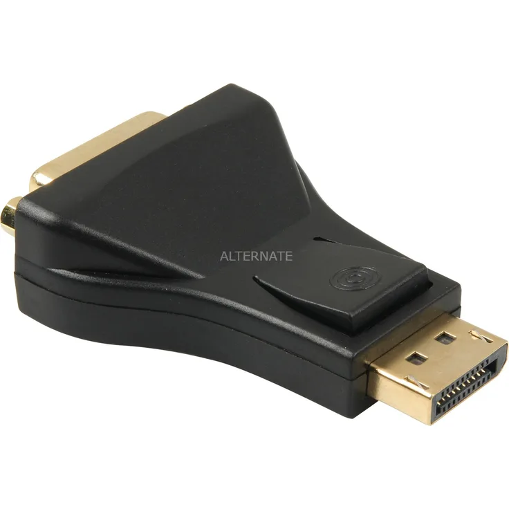 Goobay 51720 DisplayPort-DVI-D Adapter, 1.1, Vergoldet