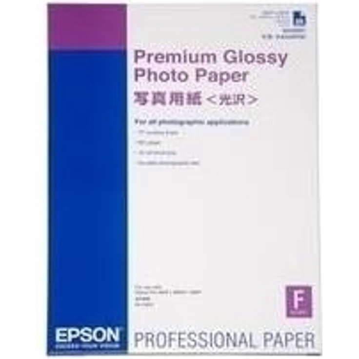 Epson C13S042091 Premium Glossy Photopapier Inkjet 255g-m2 A2 25 Blatt Pack