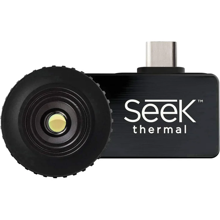 Seek Thermal Compact Preiswerte Wärmebildkamera mit USB-C Anschluss und Wasserdichtem Schutzgehäuse Kompatibel mit Android Smartphones - Schwarz – Bild 1