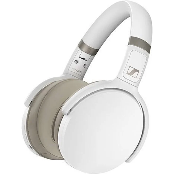 Sennheiser HD 450BT Over-Ear-Kopfhörer, mit Bluetooth, Mikrofon, Noise Cancelling, weiß – Bild 1