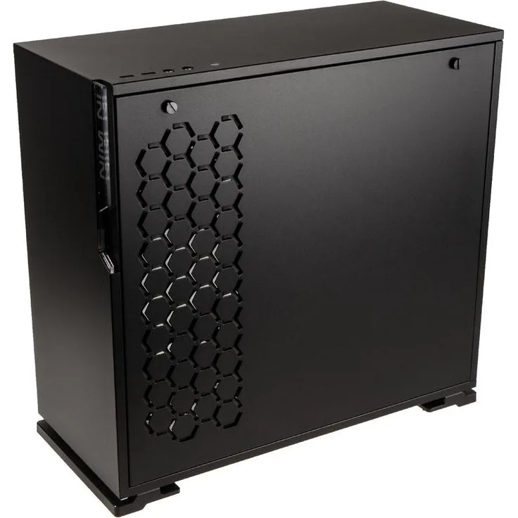 In Win 101C Midi-Tower Schwarz - Computer-Gehäuse (Midi-Tower, PC, Acrylnitril-Butadien-Styrol (ABS), SECC, Gehärtetes Glas, Schwarz, ATX,Micro ATX,Mini-ITX, Multi)
