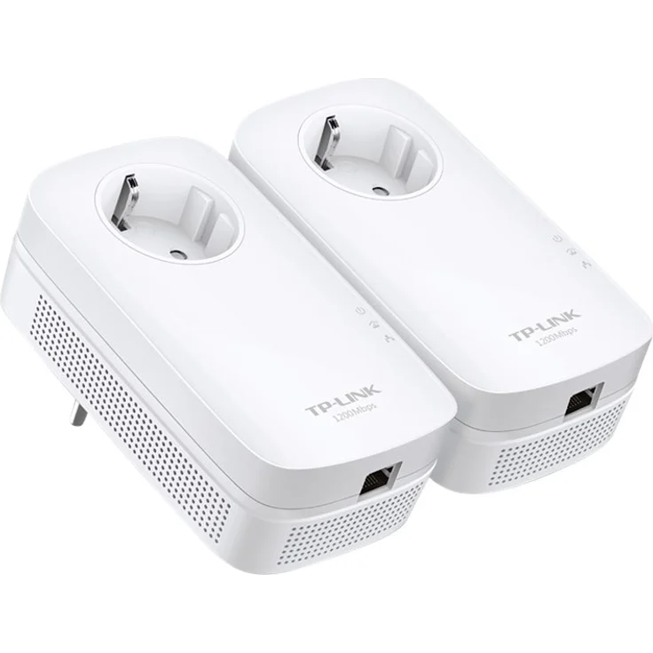TP-Link TL-PA8010P KIT 1300Mbit-s 2x Gigabit Ports Passthrough Steckdose Powerline Adapter Set( 2 2-MIMO, Plug & Play, energiesparend, kompatibel zu allen gängigen Powerline Adaptern) weiß – Bild 2