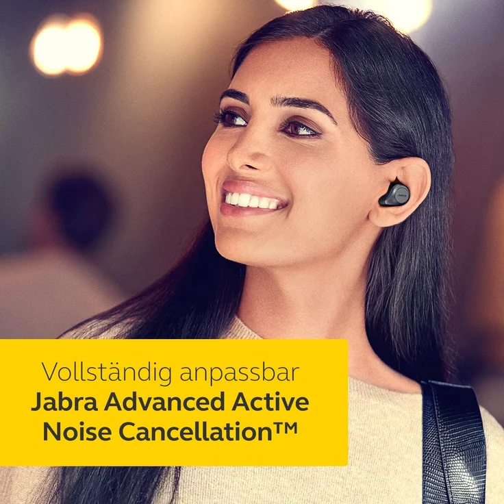 Jabra Elite 85t Wireless In-Ear Kopfhörer, mit Bluetooth, Mikrofon, Noise Cancelling, spritzwassergeschützt, grau – Bild 13