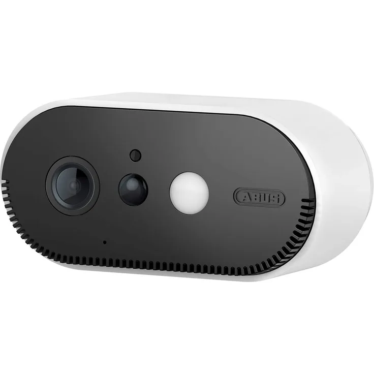 ABUS Akku-Überwachungskamera PPIC90520 WLAN HD Kamera für Innen und Außen - Nachtsicht - 120 Grad Blickwinkel - 100 % kabellos - weiß - 87916
