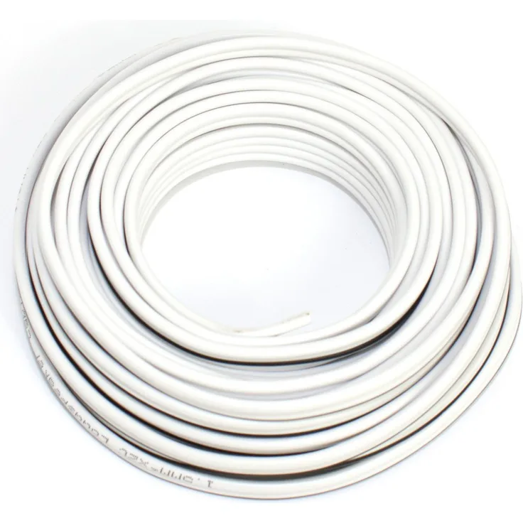 Lautsprecherkabel 2x1,50mm2 - 10m - weiss - CCA - Audiokabel - Boxenkabel