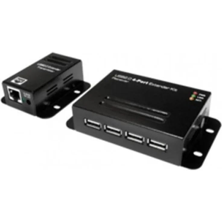 LogiLink UA0252 USB 2.0 Cat.5 Extender bis 50m mit 1 Port, PoE schwarz