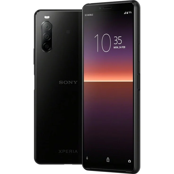 Sony Xperia 10 II Smartphone 15,24cm (6 Zoll) OLED-Display, 128GB interner Speicher, 4GB RAM, Dual-SIM, Android, Black – Bild 1
