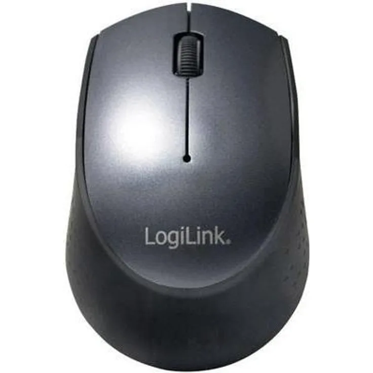 LogiLink ID0160 Kabellose USB-C Funk Maus, 2.4 GHz mit Autolink Technologie schwarz