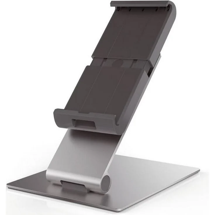 Durable 893023 Tablet Tischhalterung (für Tablets 7-13 Zoll, 360° drehbar mit Diebstahlsicherung) silber-anthrazit – Bild 1