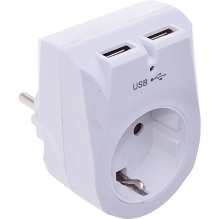 Filmer 20860 Zwischenstecker mit 2 x USB