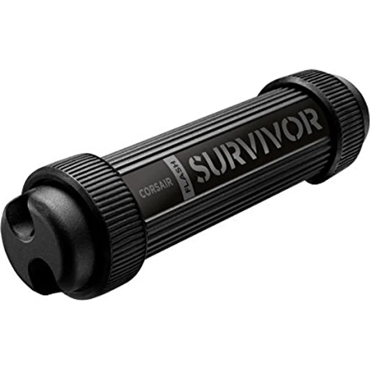 Corsair Flash Survivor Stealth v2 128GB USB-Speicherstick (USB 3.0, robust, wasserabweisend) schwarz – Bild 1