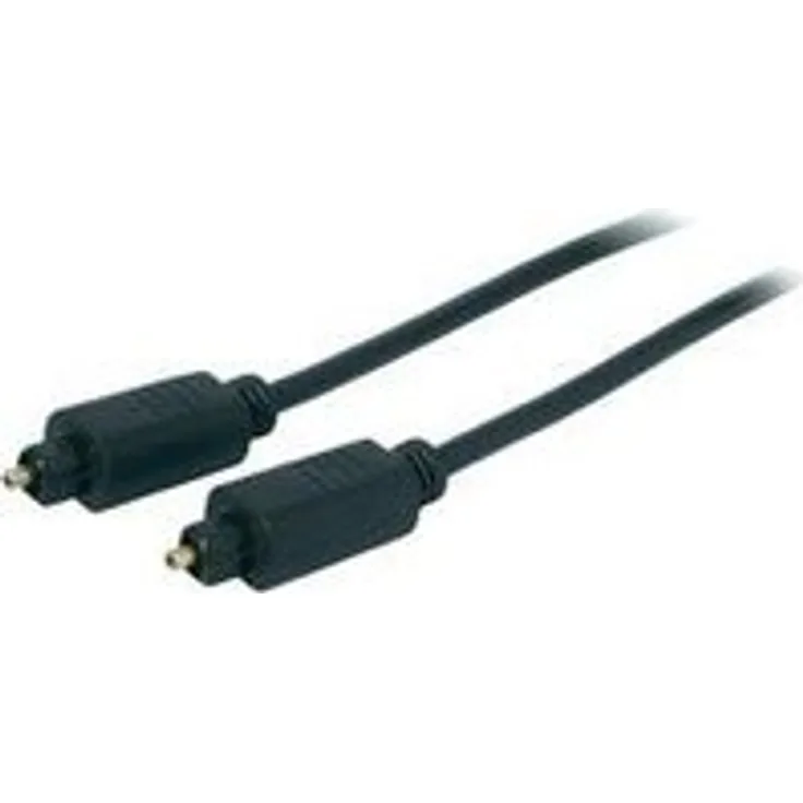 Toslink Digital-Audio Anschlusskabel [1x Toslink-Stecker (ODT) - 1x Toslink-Stecker (ODT)] 2 m Schwarz Kash Schwarz