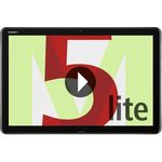 Huawei MediaPad M5 Lite Full-HD-Auflösung 10,1 Zoll, LTE-Tablet, Octa-Core, 3 GB RAM, 32 GB Speicher, Android, Grau (53010DJH)