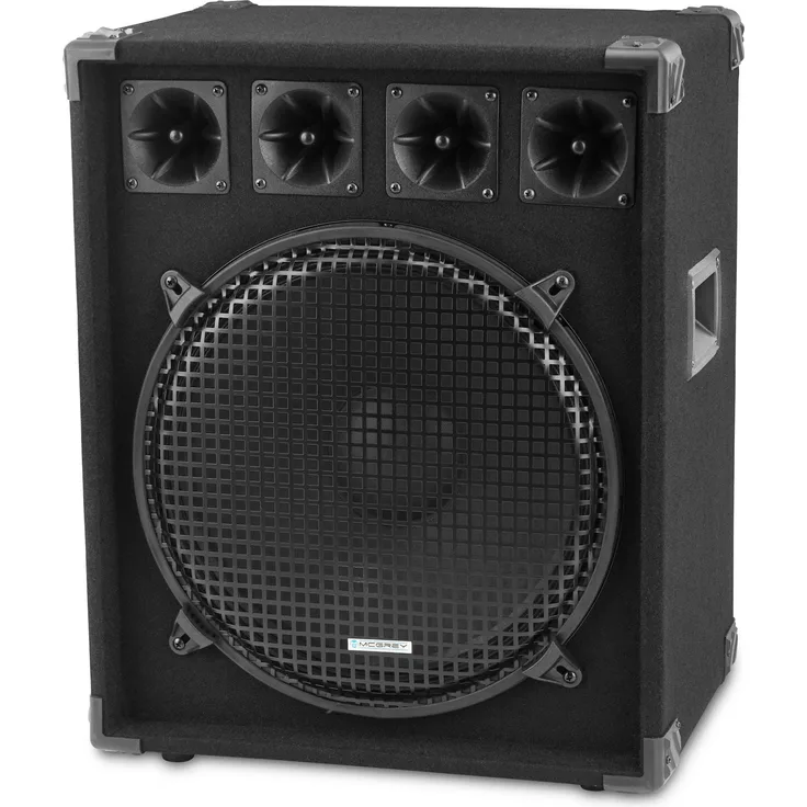 McGrey DJ-1522 Partykeller/DJ-Box 800W