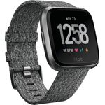Fitbit Versa Special Edition, Gesundheits & Fitness Smartwatch mit Herzfrequenzmessung, 4+ Tage Akkulaufzeit & Wasserabweisend bis 50 m Tiefe, Holzkohle
