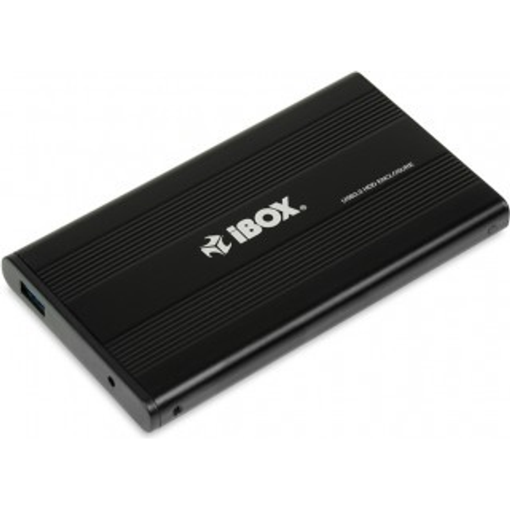 Ibox Hd-02 Hdd-Gehäuse 2.5Zoll Schwarz - Speicherlaufwerksgehäuse (2.5 Zoll, Sata, 1 Tb, 3.0 (3.1 Gen 1), Usb Type-A, Weiblich)
