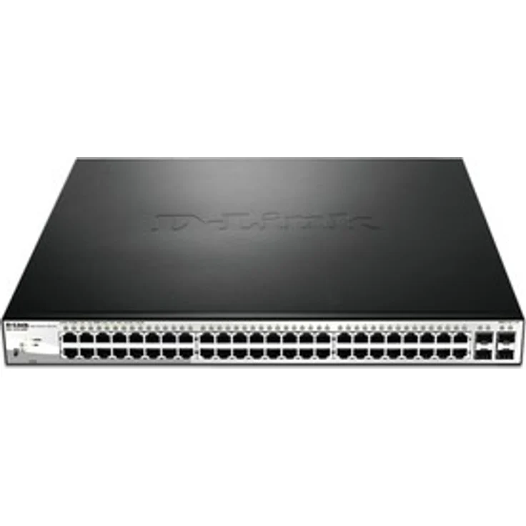 D-Link DGS-1210 Rackmount Gigabit Smart+ Switch, 48x RJ-45, 4x SFP, PoE+/PoE (DGS-1210-52MP) – Bild 1