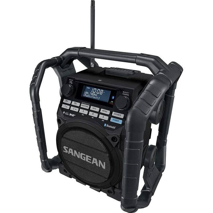 Sangean Utility-40 DBT DAB+ Baustellenradio AUX, Bluetooth, DAB+, UKW, USB Akku-Ladefunktion, wiederaufladbar, wasserdicht, stoßfest Schwarz (A500422) – Bild 4