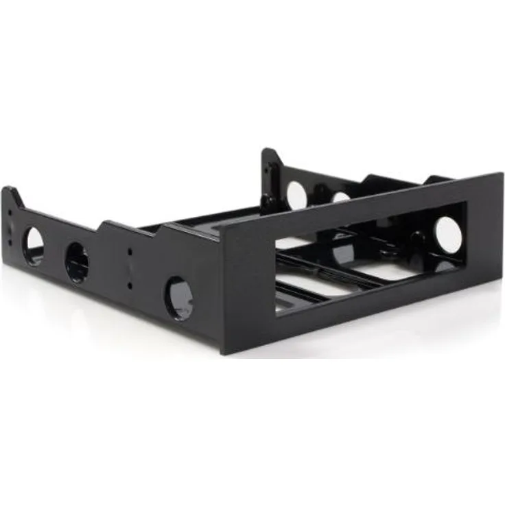 StarTech.com Speichereinschubadapter (für 3,5 Zoll (8,9 cm) HDD auf 5,25 Zoll (13,3 cm) Schacht, Festplatten Bracket für 3,5 Zoll) schwarz