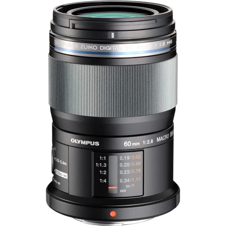 Olympus M.Zuiko Digital ED 60mm F2.8 Objektiv, Standardzoom, geeignet für alle MFT-Kameras (Olympus OM-D & PEN Modelle, Panasonic G-Serie), schwarz – Bild 1