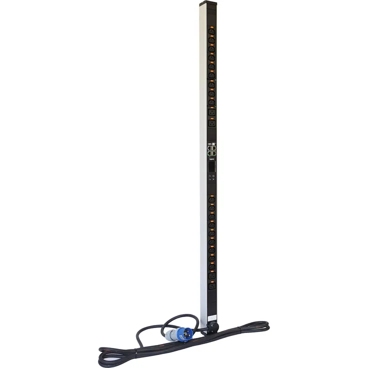 smarte Rack-PDU metered & switched 0U, 16A-230V, IEC 320-Steckdosen: 21 x C13 und 3 x C19, 3,7 kVA max., mit Echtzeit-Leistungsmessung und Umgebungsüberwachung