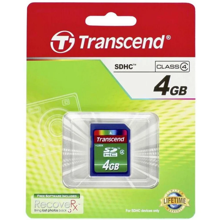 Transcend SDHC 4GB Class 4 Speicherkarte – Bild 2