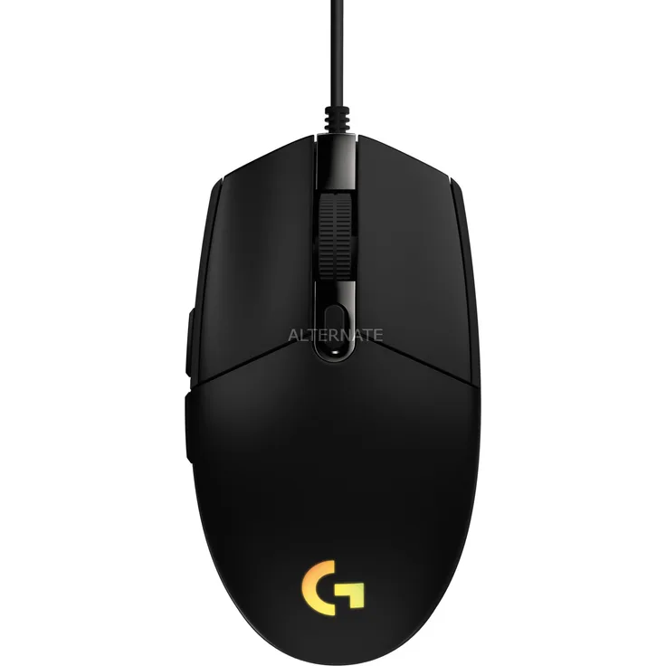 Logitech G203 Gaming-Maus mit anpassbarer LIGHTSYNC RGB-Beleuchtung, 6 programmierbare Tasten, Spieletauglicher Sensor, Abtastung mit 8.000 DPI, Geringes Gewicht, Schwarz