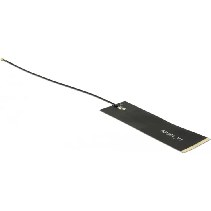 DELOCK LoRa Antenne 863-928 MHz MHF Stecker 1,68 dBi 1.13 15cm schwarz Klebemontage