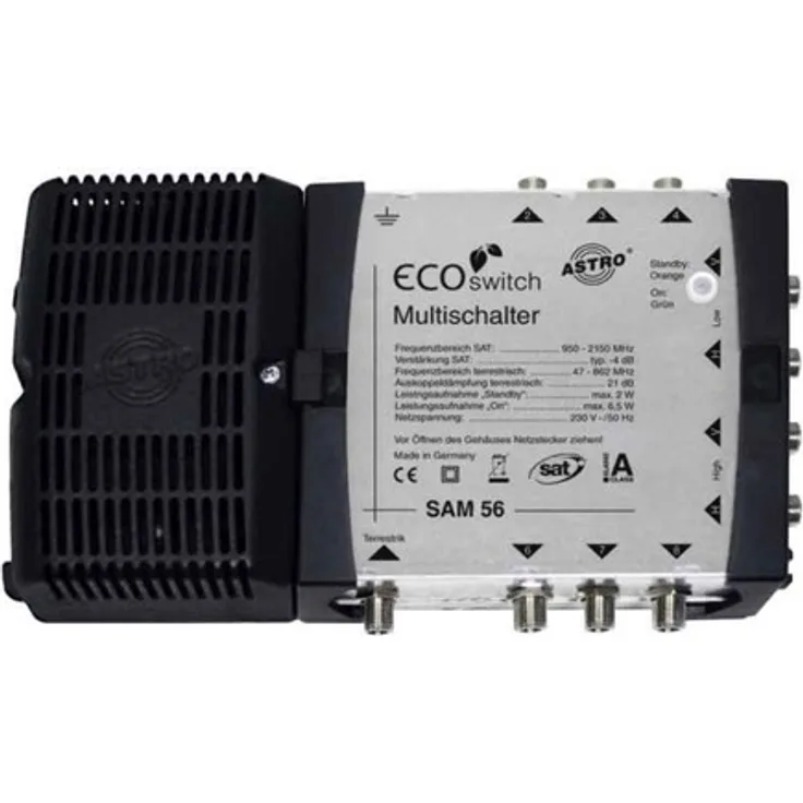 Astro Multischalter mit Netzteil SAM 56 ECOswitch, schwarz